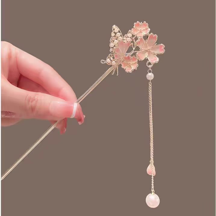 Hanbok Hair Pin - Заколка для волос «Сакура» с элегантным