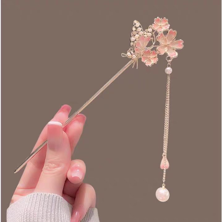 Заколка для волос «Сакура» с э – обзор и цена Hanbok Hair Pin