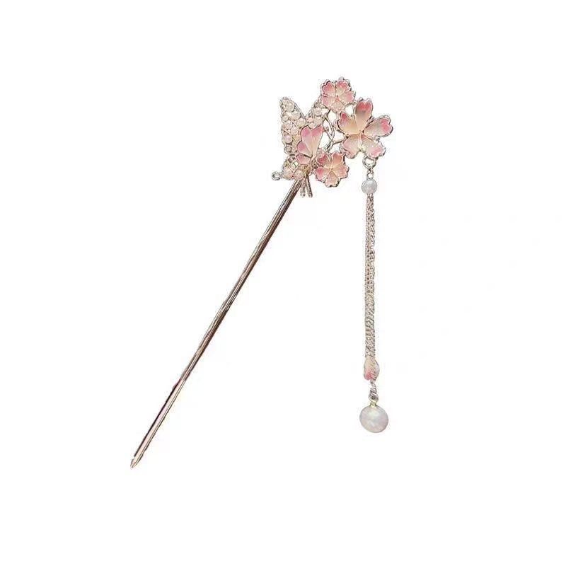 Заколка для волос «Сакура» с э – обзор и цена Hanbok Hair Pin
