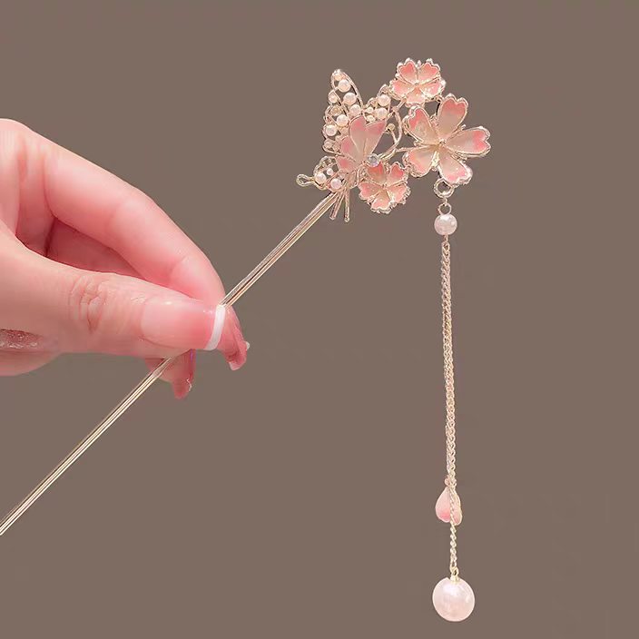 Заколка для волос «Сакура» с э – обзор и цена Hanbok Hair Pin
