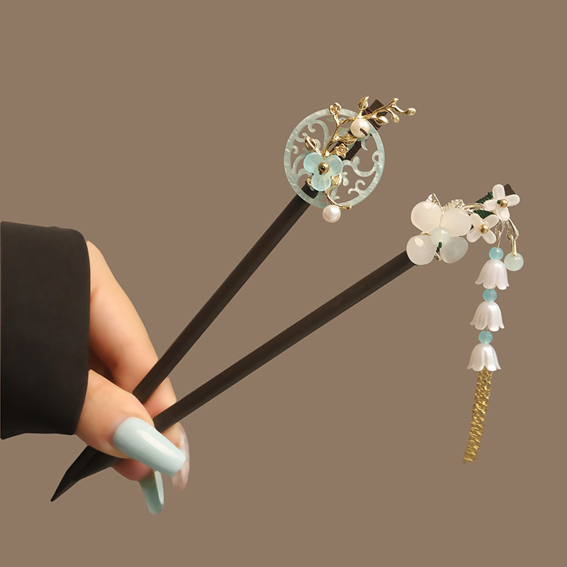 Цветочная кисточка с жемчугом, – обзор и цена Hanbok Hair Pin